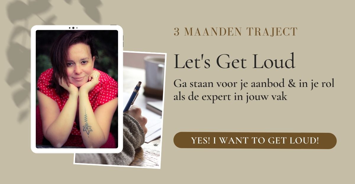 Let's Get Loud 1-op-1 programma voor kennis ondernemers