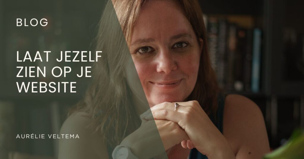Blog banner laat jezelf zien op je website met foto Aurélie